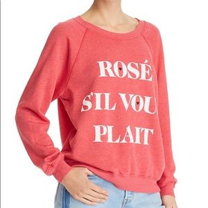 Wildfox rose s'il vous plait sweater